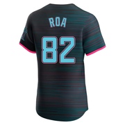 Black Elite Christian Roa Men's Miami Marlins 2025 City Connect Jersey