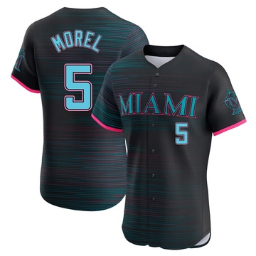 Black Elite Christopher Morel Men's Miami Marlins 2025 City Connect Jersey