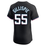 Black Elite Connor Gillispie Men's Miami Marlins Alternate Vapor Premier Jersey