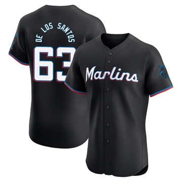 Black Elite Deyvison De Los Santos Men's Miami Marlins Alternate Vapor Premier Jersey