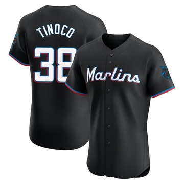 Black Elite Jesus Tinoco Men's Miami Marlins Alternate Vapor Premier Jersey