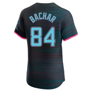 Black Elite Lake Bachar Men's Miami Marlins 2025 City Connect Jersey