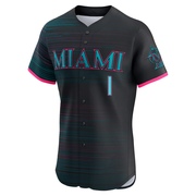 Black Elite Nick Gordon Men's Miami Marlins 2025 City Connect Jersey