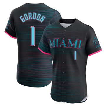 Black Elite Nick Gordon Men's Miami Marlins 2025 City Connect Jersey