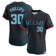 Black Elite Tyler Phillips Men's Miami Marlins 2025 City Connect Jersey