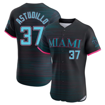 Black Elite Willians Astudillo Men's Miami Marlins 2025 City Connect Jersey