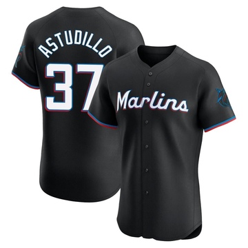 Black Elite Willians Astudillo Men's Miami Marlins Alternate Vapor Premier Jersey