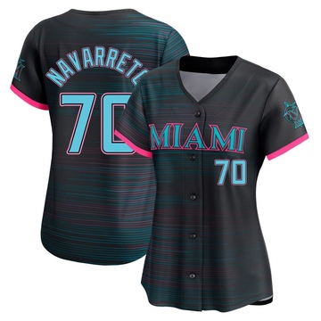 Black Limited Brian Navarreto Women's Miami Marlins 2025 City Connect Jersey