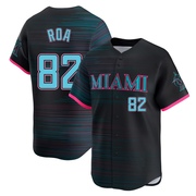 Black Limited Christian Roa Youth Miami Marlins 2025 City Connect Jersey