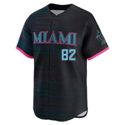 Black Limited Christian Roa Youth Miami Marlins 2025 City Connect Jersey