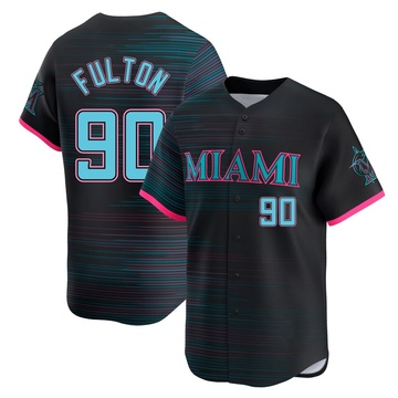 Black Limited Dax Fulton Men's Miami Marlins 2025 City Connect Jersey