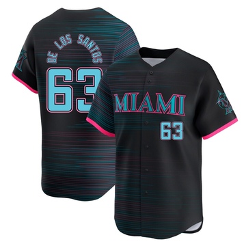 Black Limited Deyvison De Los Santos Men's Miami Marlins 2025 City Connect Jersey