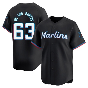 Black Limited Deyvison De Los Santos Youth Miami Marlins Alternate Jersey