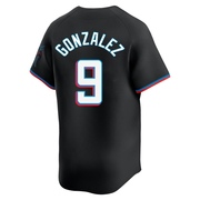 Black Limited Erik Gonzalez Men's Miami Marlins Alternate Jersey
