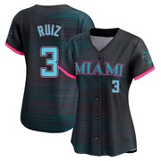 Black Limited Esteury Ruiz Women's Miami Marlins 2025 City Connect Jersey
