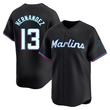 Black Limited Heriberto Hernandez Youth Miami Marlins Alternate Jersey