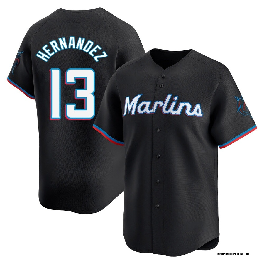 Black Limited Heriberto Hernandez Youth Miami Marlins Alternate Jersey