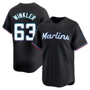 Black Limited Jack Winkler Youth Miami Marlins Alternate Jersey