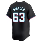 Black Limited Jack Winkler Youth Miami Marlins Alternate Jersey