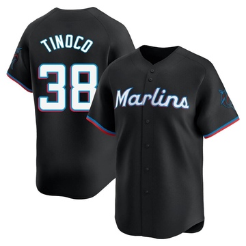 Black Limited Jesus Tinoco Youth Miami Marlins Alternate Jersey