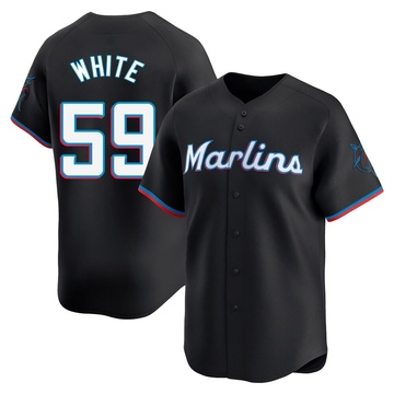 Black Limited Joshua White Men's Miami Marlins Alternate Jersey