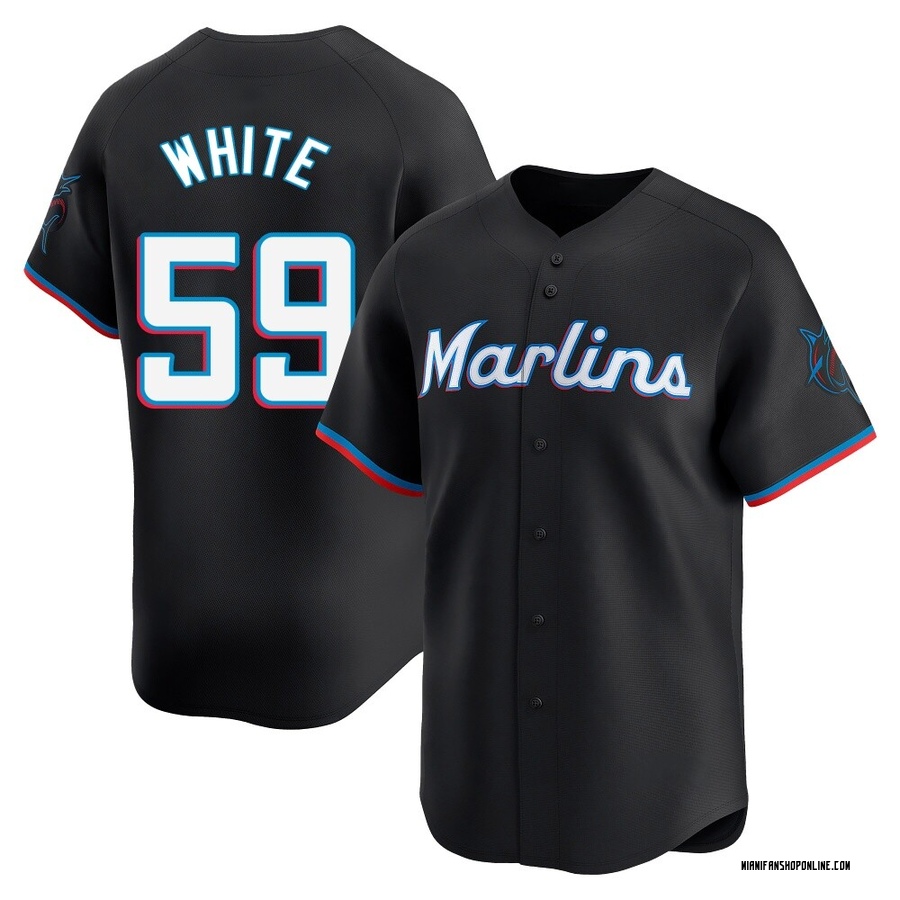 Black Limited Joshua White Men's Miami Marlins Alternate Jersey