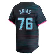 Black Limited Luarbert Arias Men's Miami Marlins 2025 City Connect Jersey