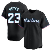 Black Limited Max Meyer Youth Miami Marlins Alternate Jersey