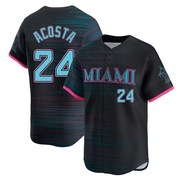 Black Limited Maximo Acosta Men's Miami Marlins 2025 City Connect Jersey
