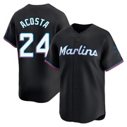 Black Limited Maximo Acosta Men's Miami Marlins Alternate Jersey