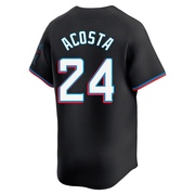 Black Limited Maximo Acosta Men's Miami Marlins Alternate Jersey