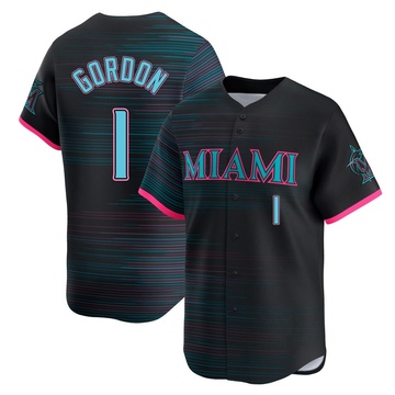 Black Limited Nick Gordon Men's Miami Marlins 2025 City Connect Jersey