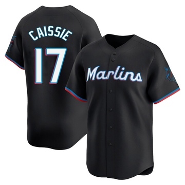 Black Limited Owen Caissie Men's Miami Marlins Alternate Jersey