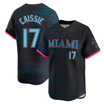 Black Limited Owen Caissie Youth Miami Marlins 2025 City Connect Jersey