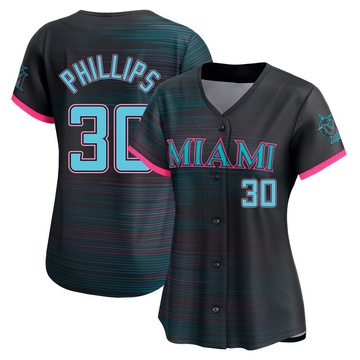 Black Limited Tyler Phillips Women's Miami Marlins 2025 City Connect Jersey