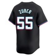 Black Limited Tyler Zuber Men's Miami Marlins Alternate Jersey