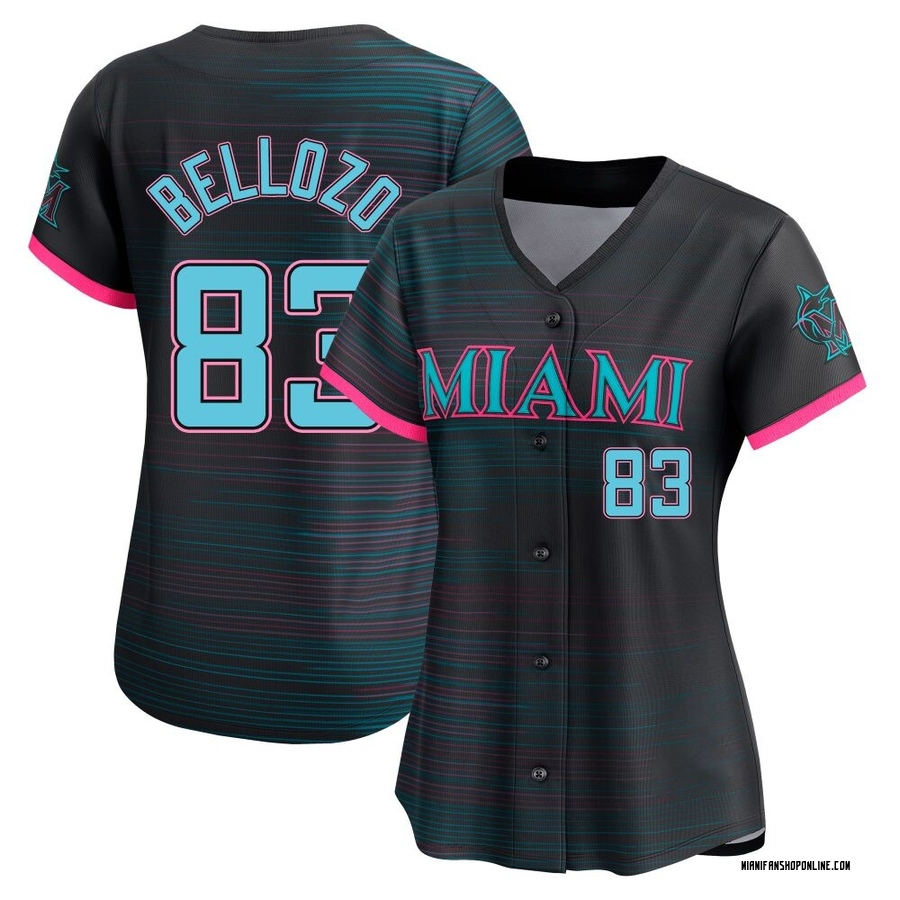 Black Limited Valente Bellozo Women's Miami Marlins 2025 City Connect Jersey