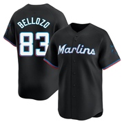 Black Limited Valente Bellozo Youth Miami Marlins Alternate Jersey