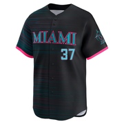 Black Limited Willians Astudillo Youth Miami Marlins 2025 City Connect Jersey