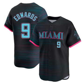 Black Limited Xavier Edwards Youth Miami Marlins 2025 City Connect Jersey