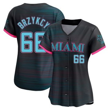 Black Limited Zach Brzykcy Women's Miami Marlins 2025 City Connect Jersey