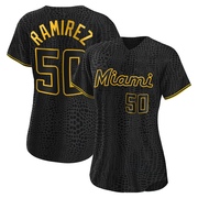 Black Replica Agustin Ramirez Women's Miami Marlins Snake Skin City Jersey