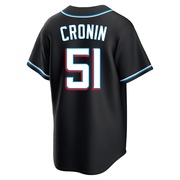 Black Replica Declan Cronin Men's Miami Marlins Fashion Out Jersey