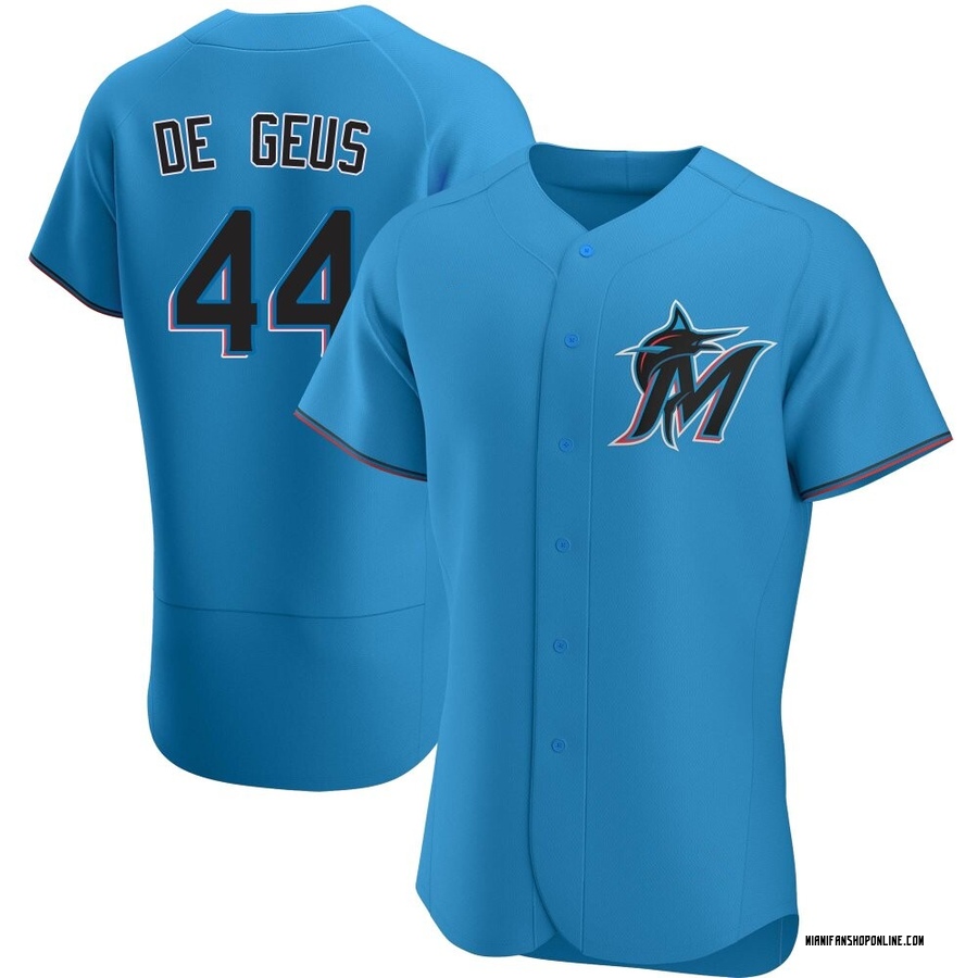 Blue Authentic Brett de Geus Men's Miami Marlins Alternate Jersey