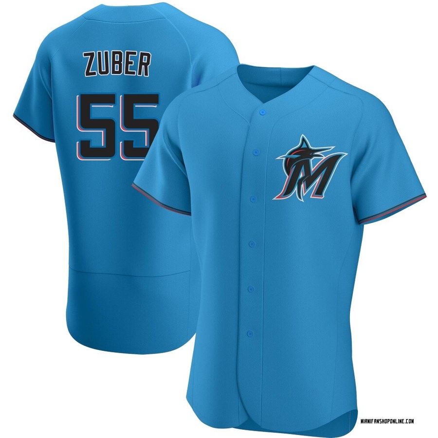 Blue Authentic Tyler Zuber Men's Miami Marlins Alternate Jersey
