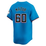 Blue Limited Adam Mazur Men's Miami Marlins Alternate Jersey