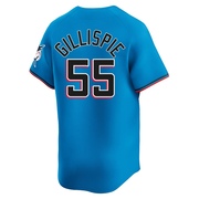 Blue Limited Connor Gillispie Men's Miami Marlins Alternate Jersey