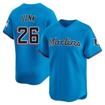 Blue Limited Janson Junk Youth Miami Marlins Alternate Jersey
