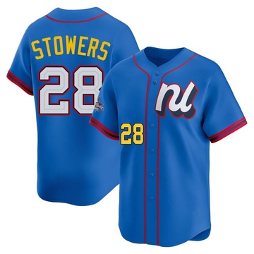 Blue Limited Kyle Stowers Men's Miami Marlins National League 2025 All-Star Edition Jersey