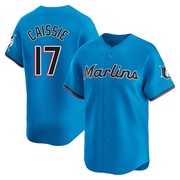 Blue Limited Owen Caissie Men's Miami Marlins Alternate Jersey